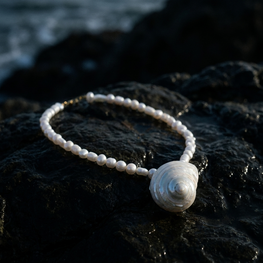Tritone — Baroque & Conch Necklace