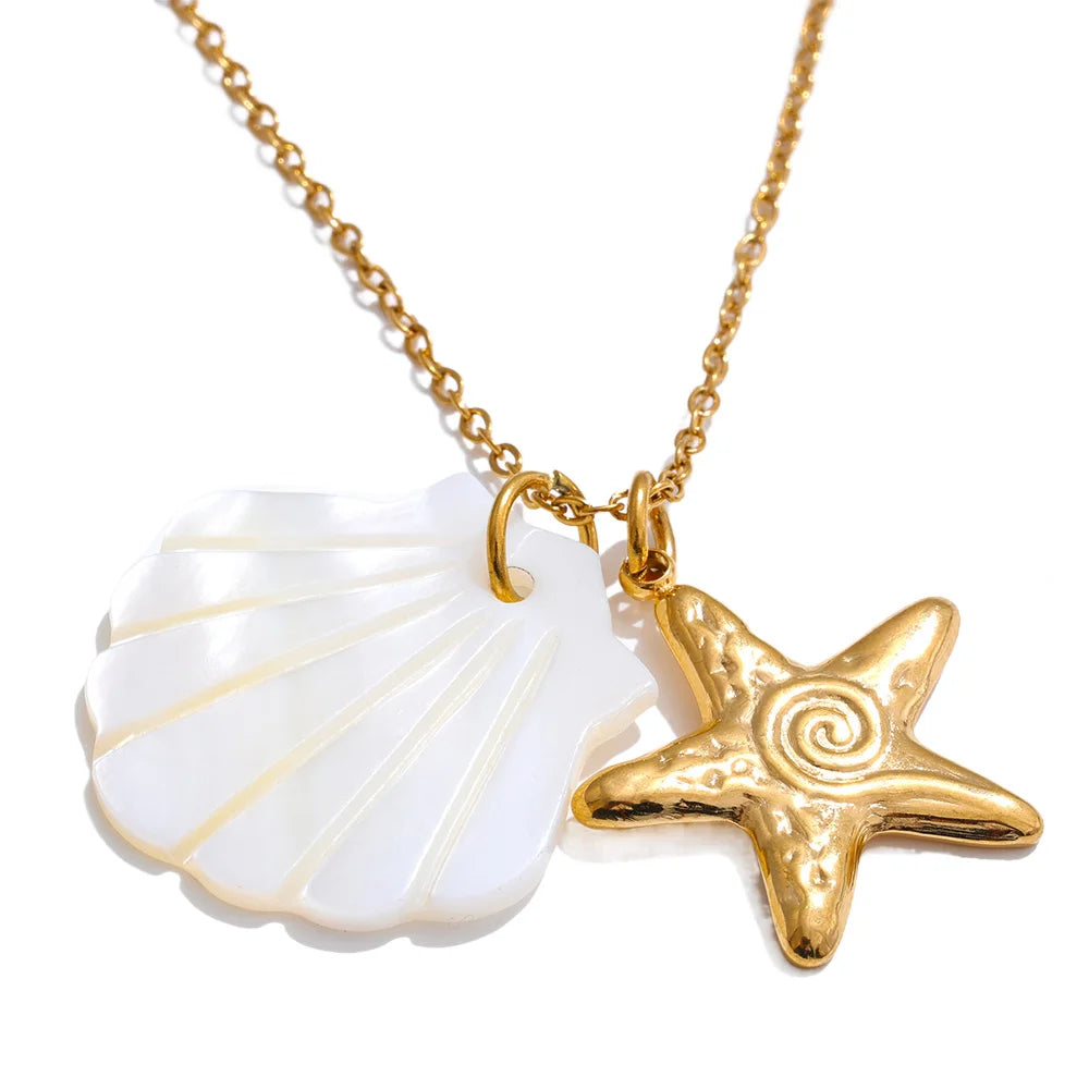 Conca — Shell & Charm Necklace