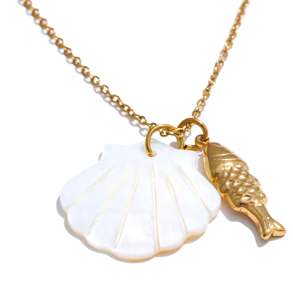 Conca — Shell & Charm Necklace