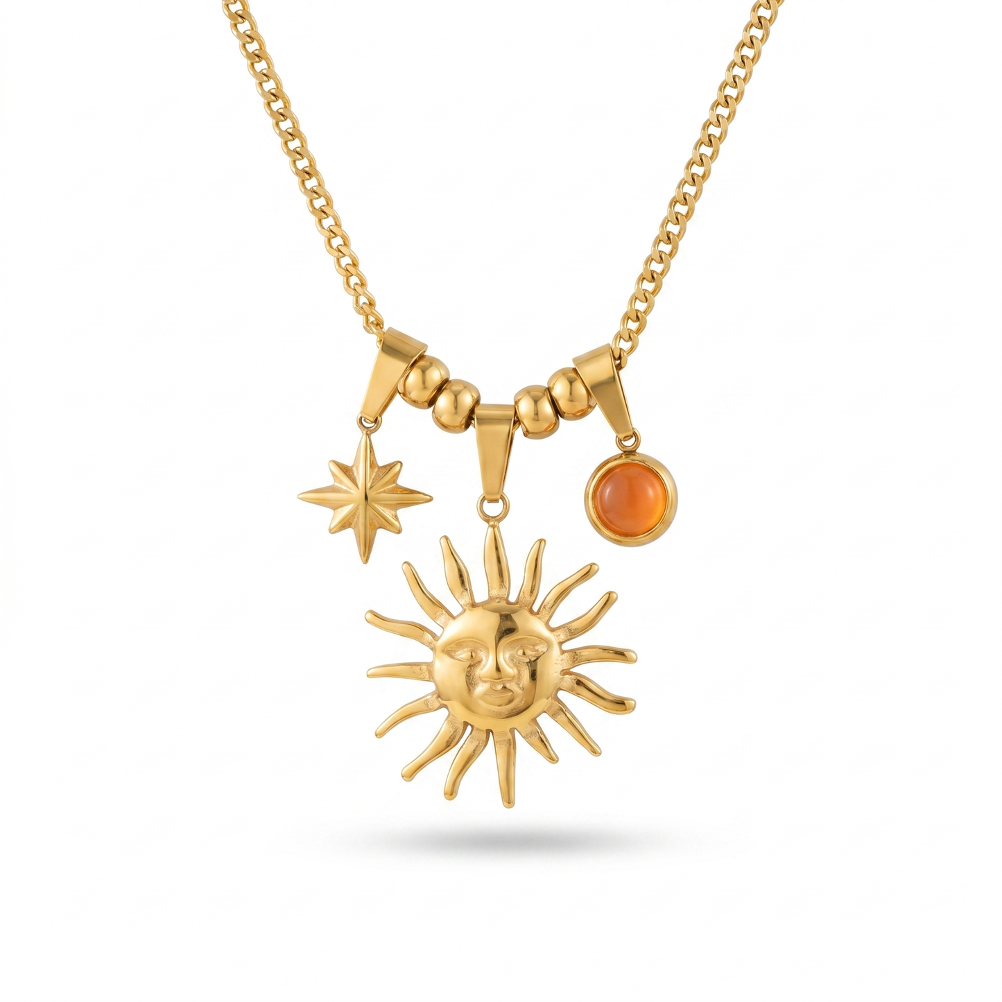 Soleil — Sun & Star Necklace