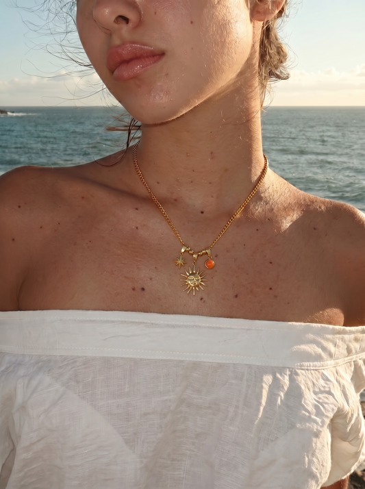 Soleil — Sun & Star Necklace